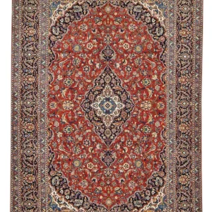 Tapis persan - Keshan - 392 x 264 cm - rouge