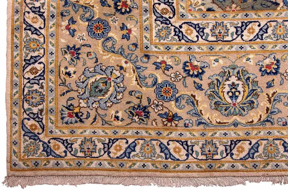 Tapis persan - Keshan - 415 x 295 cm - beige