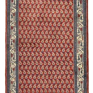 Tapis persan - Mir - 134 x 68 cm - rouge clair