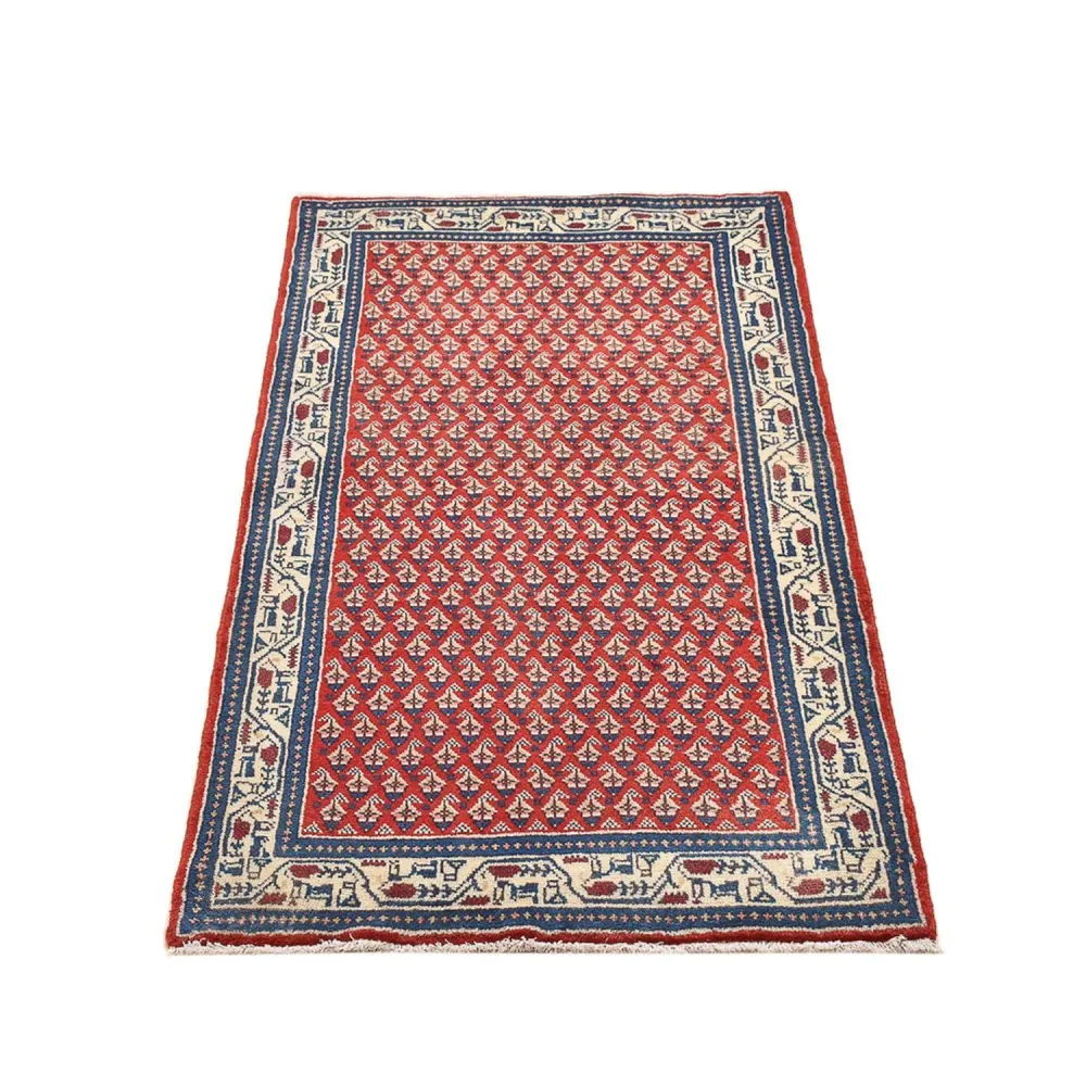 Tapis persan - Mir - 134 x 68 cm - rouge clair