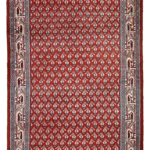 Tapis persan - Mir - 135 x 66 cm - rouge foncé