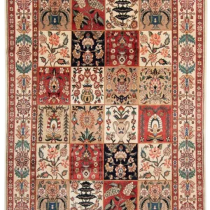 Tapis persan Moud beige rouge