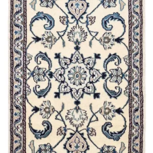 Tapis persan - Nain - 139 x 65 cm - beige