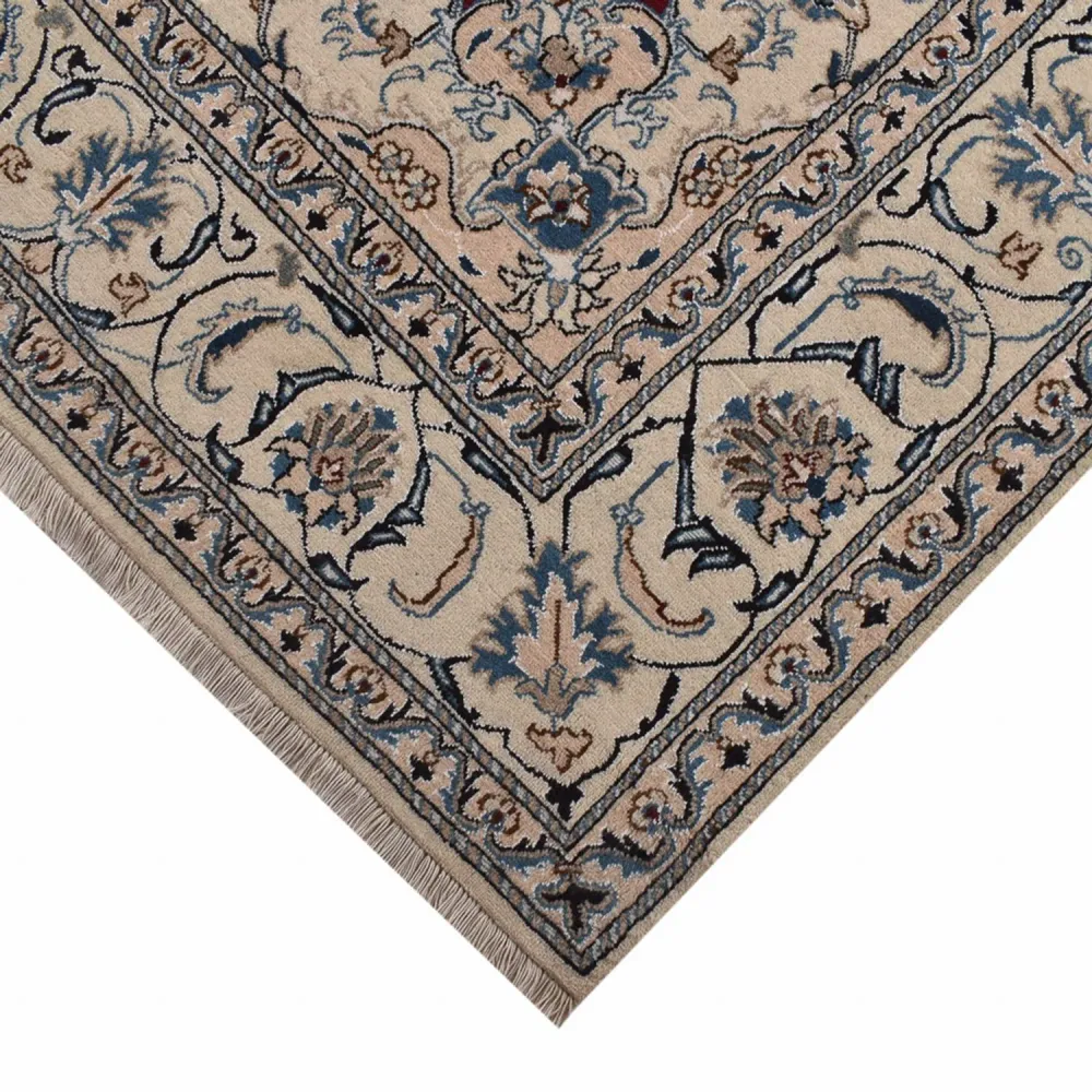 Tapis persan - Nain - 296 x 200 cm - rouge