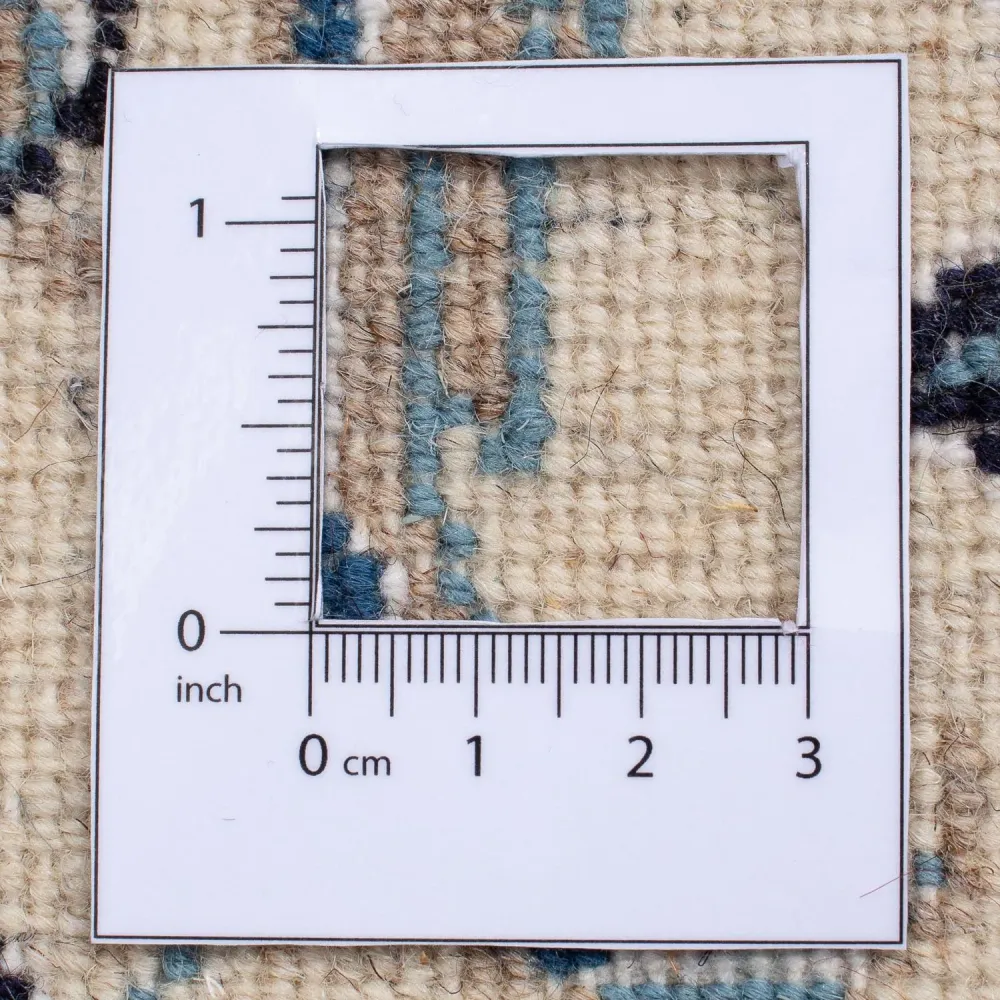 Tapis persan - Nain carré - 196 x 194 cm - bleu foncé