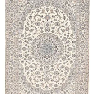 Tapis persan - Nain - Premium - 368 x 255 cm - blanc