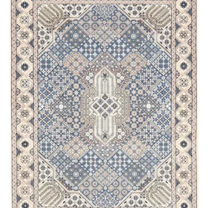 Tapis persan - Nain - Royal - 219 x 155 cm - bleu clair