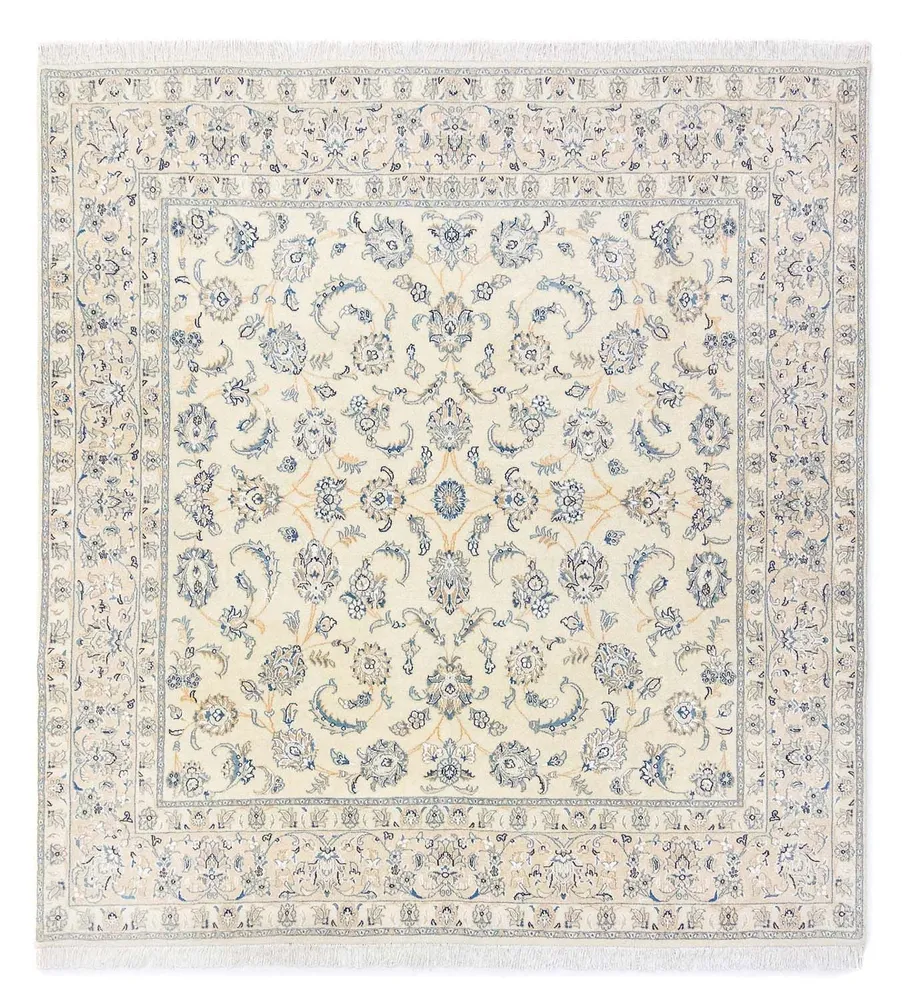 Tapis persan - Nain - Royal carré - 210 x 200 cm - beige