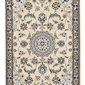 Tapis persan - Nain - Royal - 96 x 64 cm - gris clair