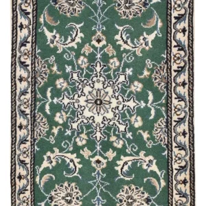 Tapis persan - Nain - 90 x 57 cm - vert
