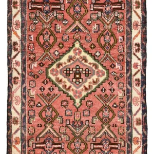 Tapis persan - Nomadic - 102 x 63 cm - rouge clair