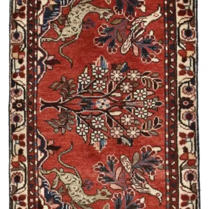 Tapis persan - Nomadic - 108 x 67 cm - rouge