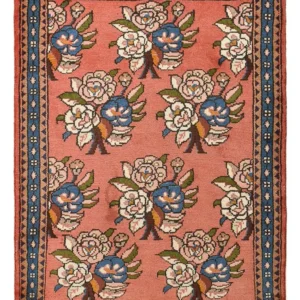 Tapis persan - Nomadic - 110 x 79 cm - rouge clair