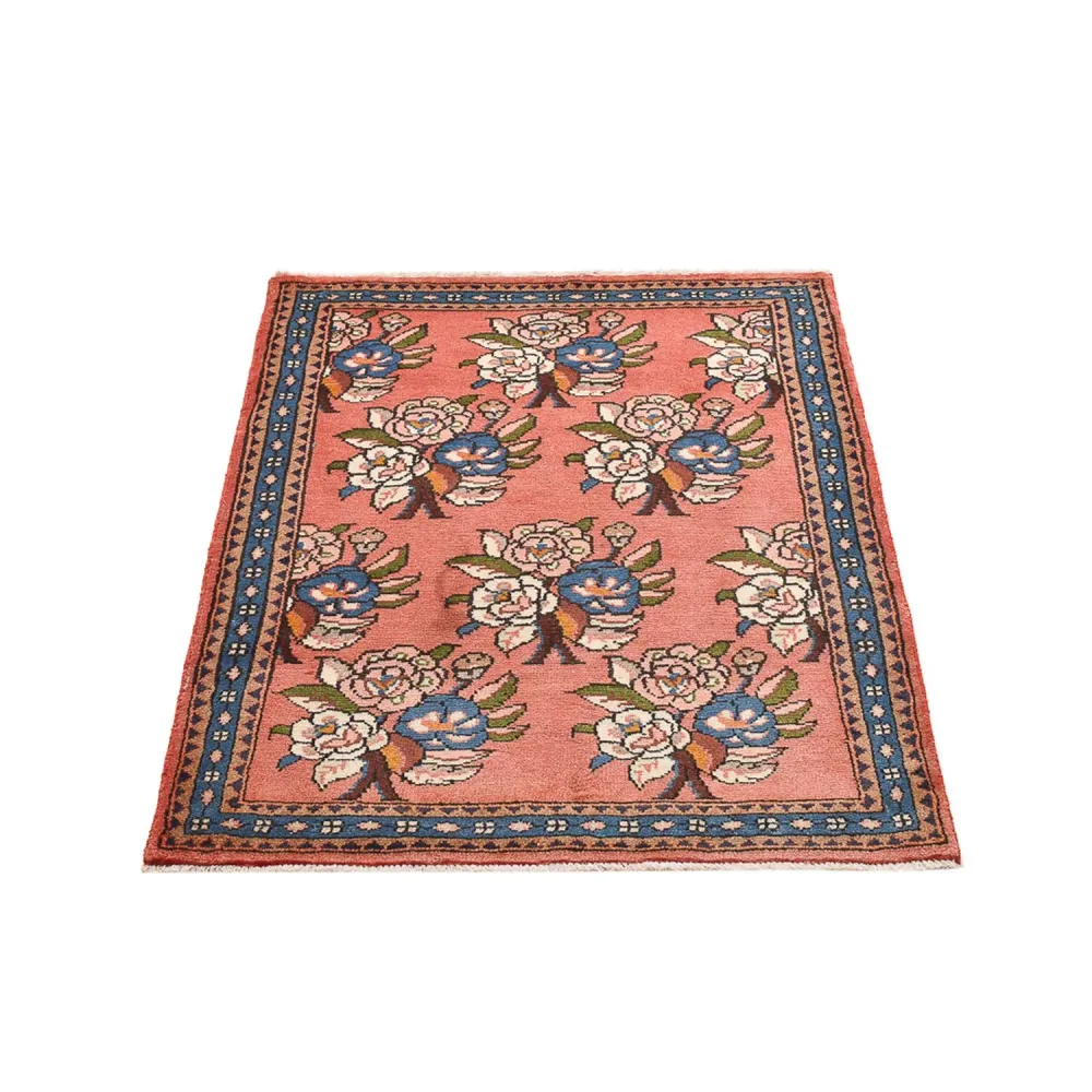 Tapis persan - Nomadic - 110 x 79 cm - rouge clair