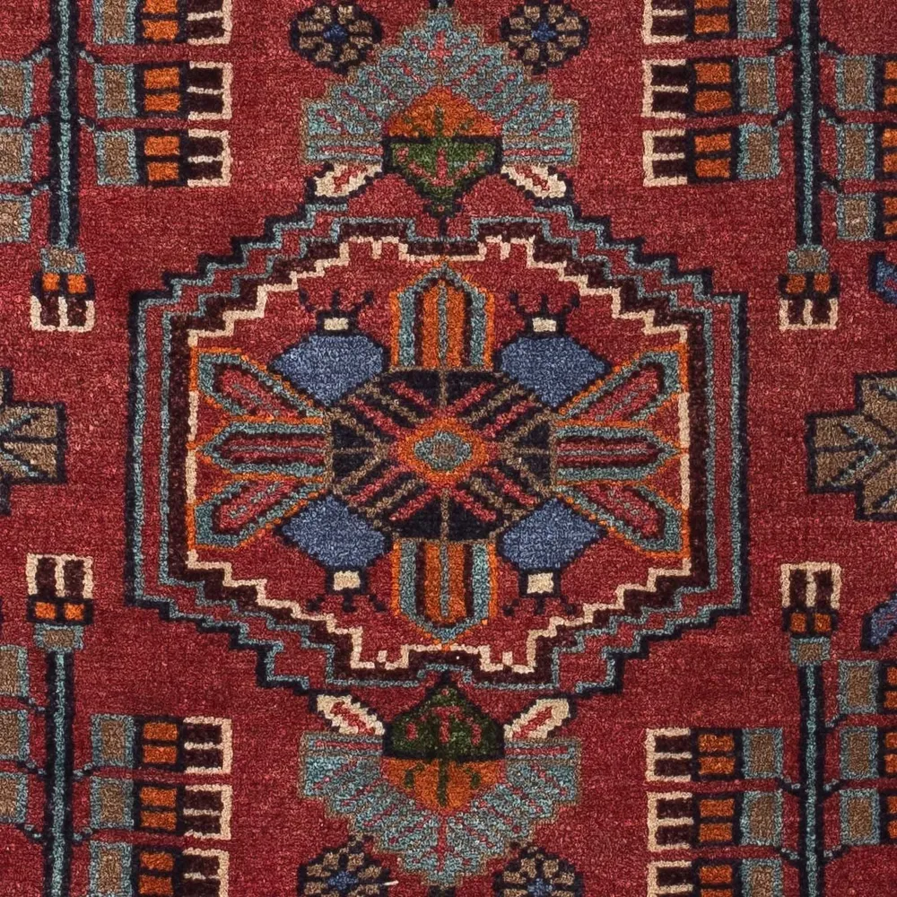 Tapis persan - Nomadic - 118 x 81 cm - rouge foncé