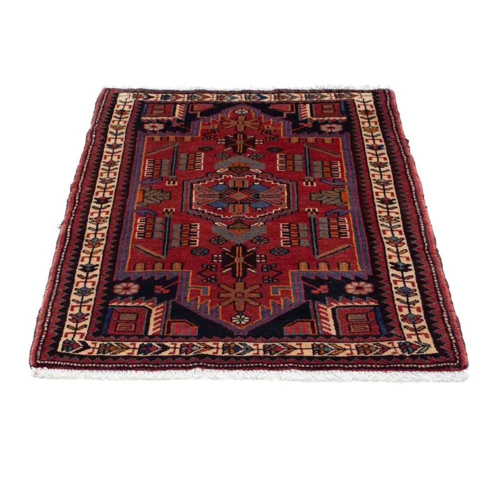 Tapis persan - Nomadic - 118 x 81 cm - rouge foncé