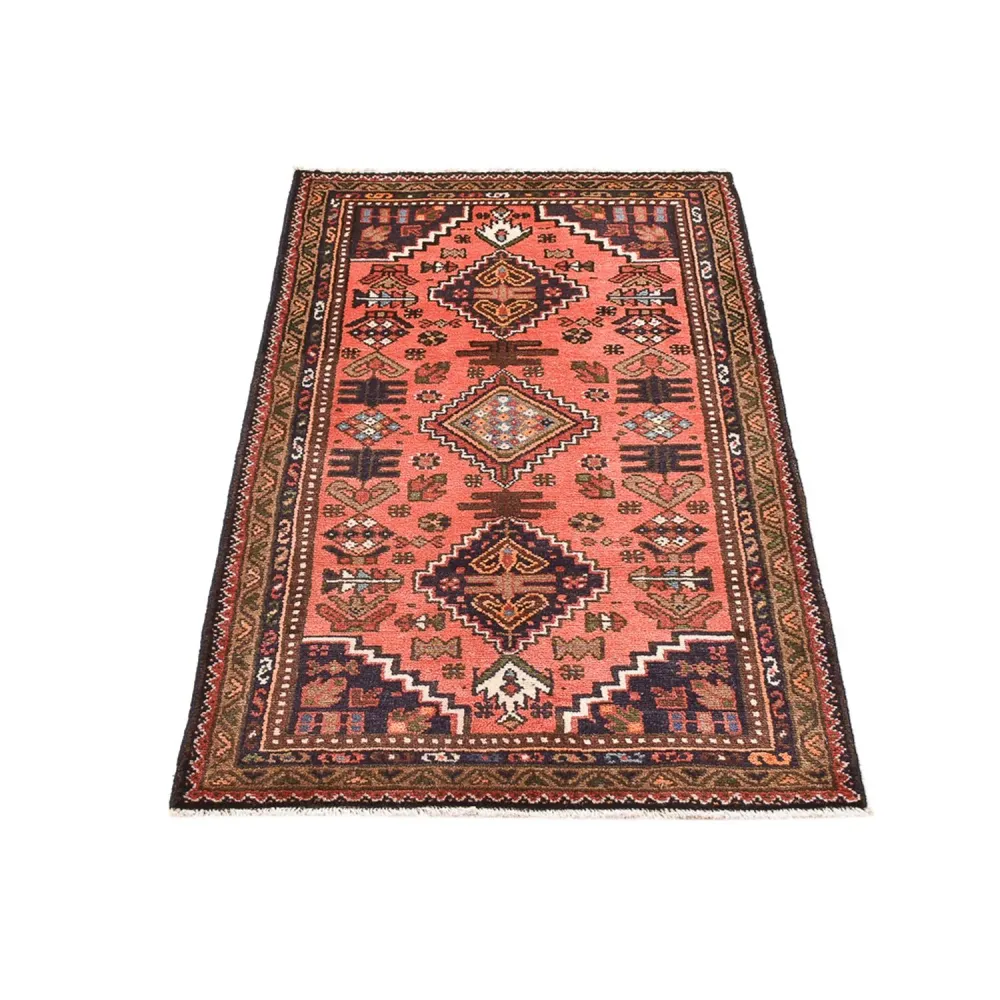 Tapis persan - Nomadic - 124 x 72 cm - rouge clair
