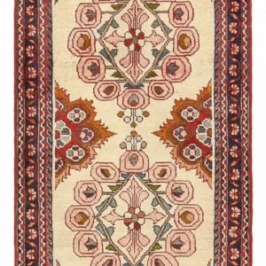 Tapis persan - Nomadic - 128 x 68 cm - beige