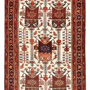 Tapis persan - Nomadic - 130 x 88 cm - rouge