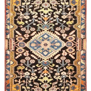 Tapis persan - Nomadic - 132 x 92 cm - bleu foncé