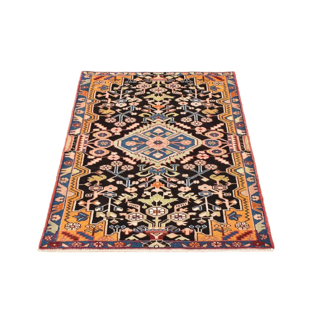 Tapis persan - Nomadic - 132 x 92 cm - bleu foncé