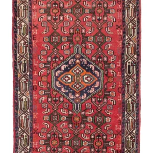 Tapis persan - Nomadic - 132 x 77 cm - rouge