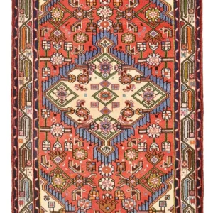 Tapis persan - Nomadic - 134 x 81 cm - rouge