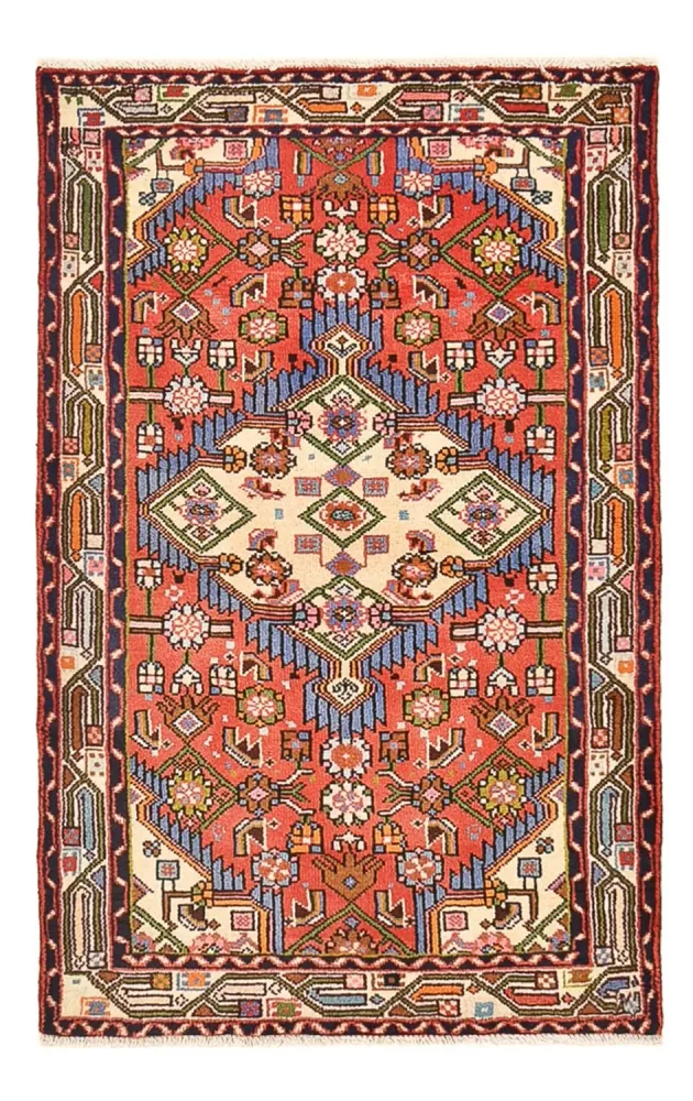 Tapis persan - Nomadic - 134 x 81 cm - rouge