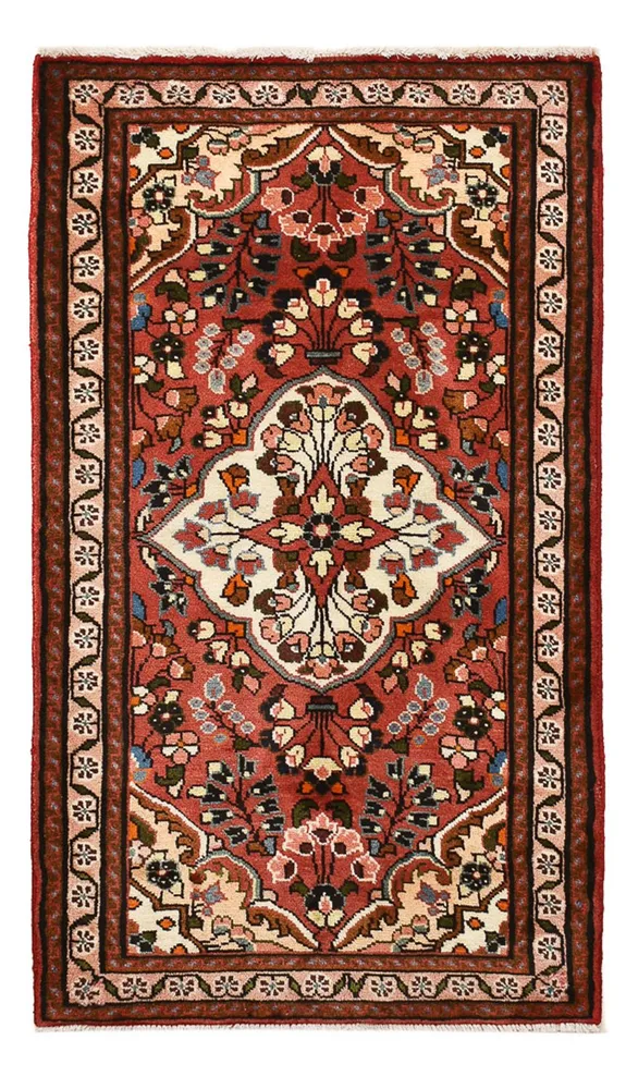 Tapis persan - Nomadic - 136 x 76 cm - rouge foncé