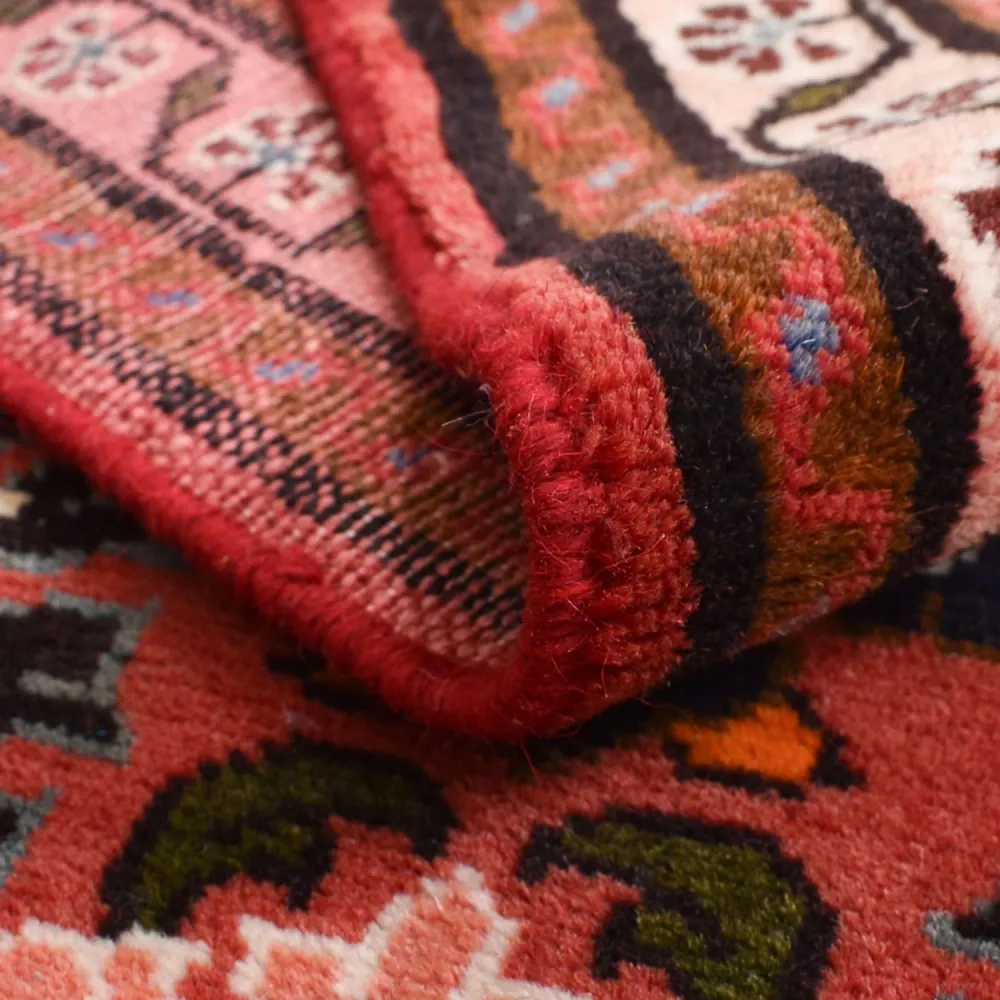 Tapis persan - Nomadic - 136 x 76 cm - rouge foncé