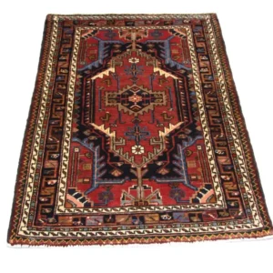 Tapis persan - Nomadic - 138 x 92 cm - rouge