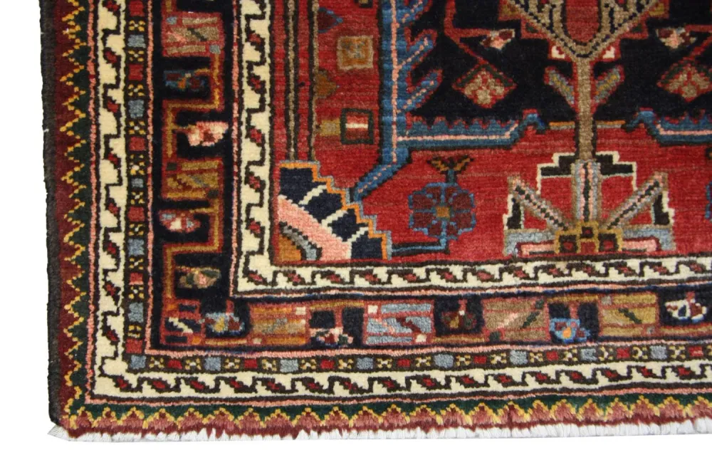 Tapis persan - Nomadic - 138 x 92 cm - rouge
