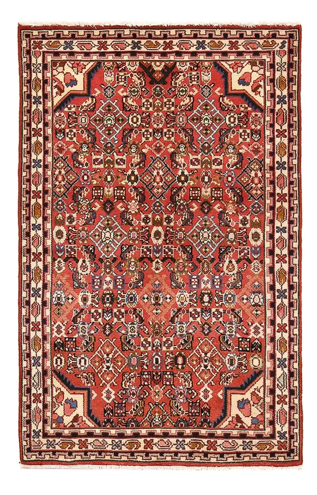 Tapis persan - Nomadic - 142 x 87 cm - rouge