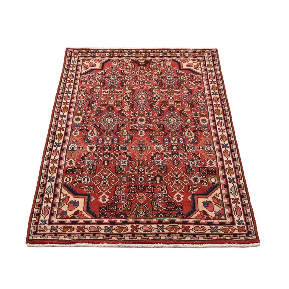 Tapis persan - Nomadic - 142 x 87 cm - rouge