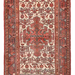 Tapis persan - Nomadic - 142 x 73 cm - rouge clair