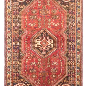 Tapis persan - Nomadic - 153 x 106 cm - rouge foncé