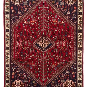 Tapis persan - Nomadic - 154 x 107 cm - rouge foncé