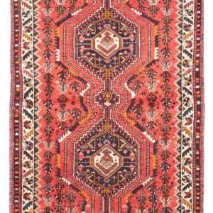 Tapis persan - Nomadic - 160 x 110 cm - rouge clair