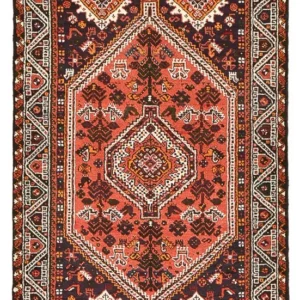 Tapis persan - Nomadic - 205 x 118 cm - rouge foncé