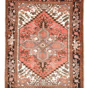 Tapis persan - Nomadic - 205 x 156 cm - rouge clair