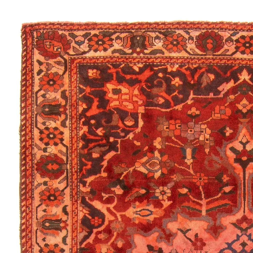 Tapis persan - Nomadic - 210 x 162 cm - rouge clair