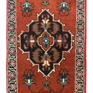Tapis persan - Nomadic carré - 54 x 40 cm - orange