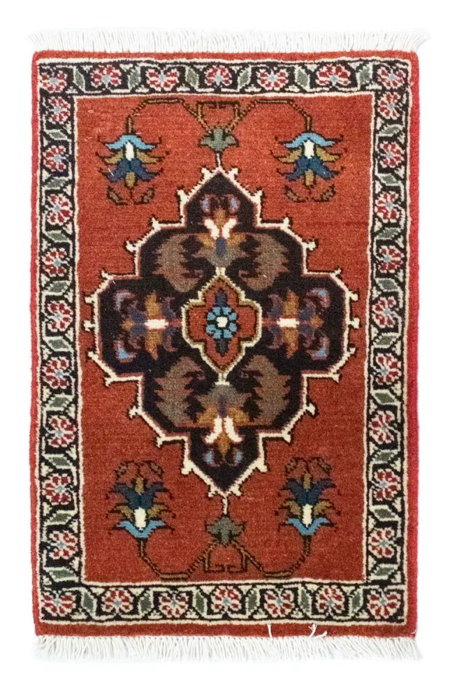Tapis persan - Nomadic carré - 54 x 40 cm - orange