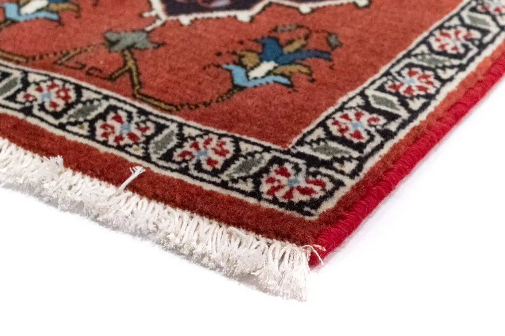 Tapis persan - Nomadic carré - 54 x 40 cm - orange