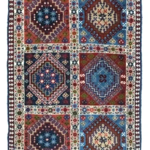 Tapis persan - Nomadic - 90 x 60 cm - multicolore