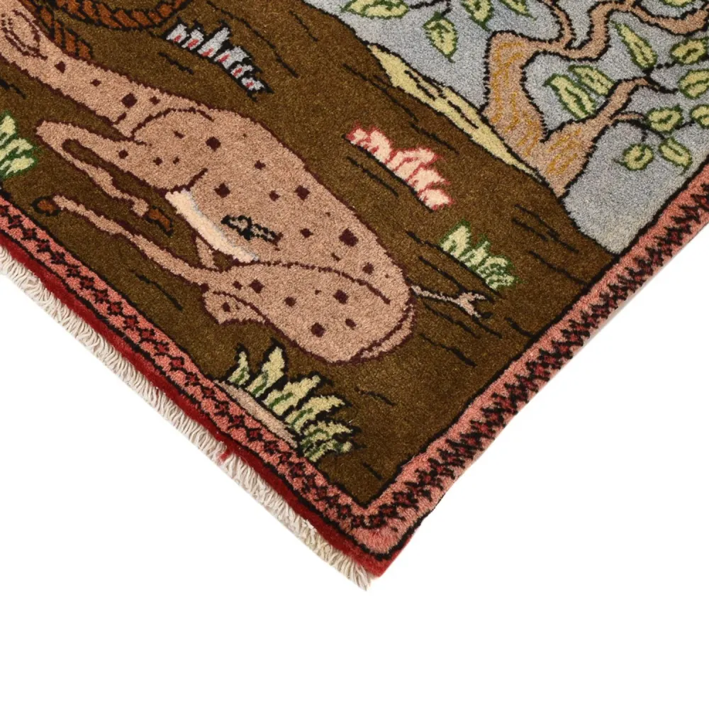 Tapis persan - Nomadic - 67 x 45 cm - multicolore