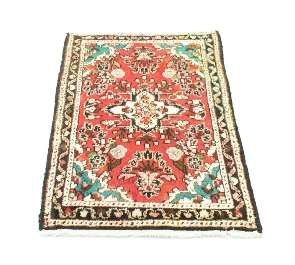 Tapis persan - Nomadic - 97 x 64 cm - rouge