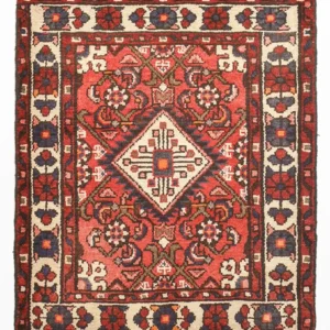 Tapis persan - Nomadic - 80 x 66 cm - rouge