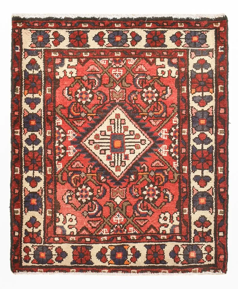 Tapis persan - Nomadic - 80 x 66 cm - rouge