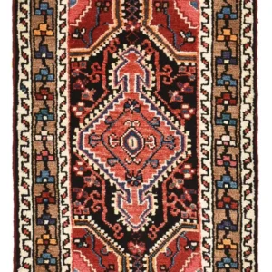 Tapis persan - Nomadic - 83 x 52 cm - rouge clair